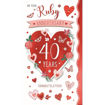 Picture of ON YOUR RUBY ANNIVERSARY CONGRATULATIONS